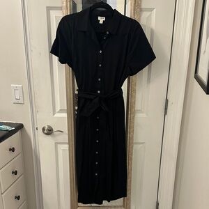 J. Crew Black Midi Dress - NWOT, Size 10